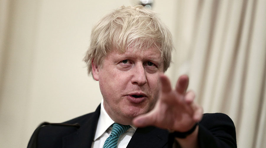 British Foreign Secretary Boris Johnson