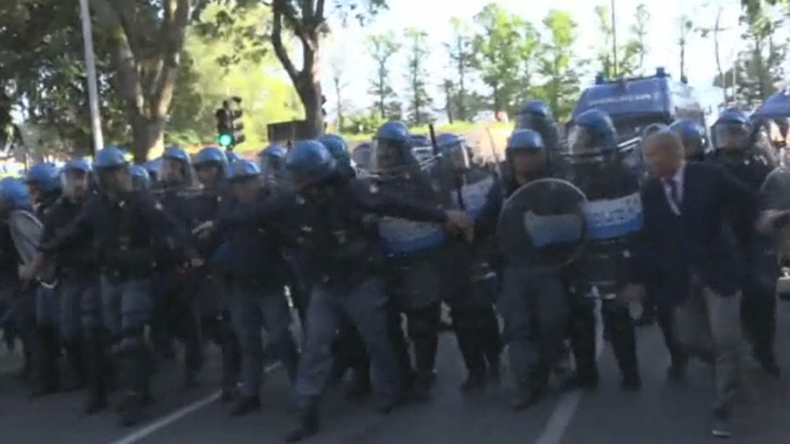 G7 protesters in Italy