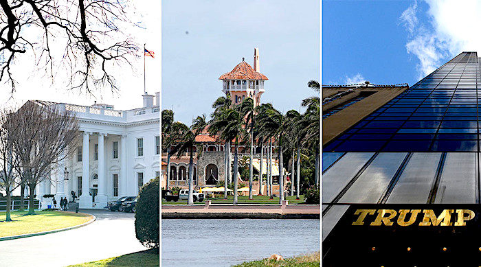 WH,Mar-a-Lago,TrumpTower