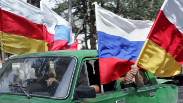South Ossetia flags