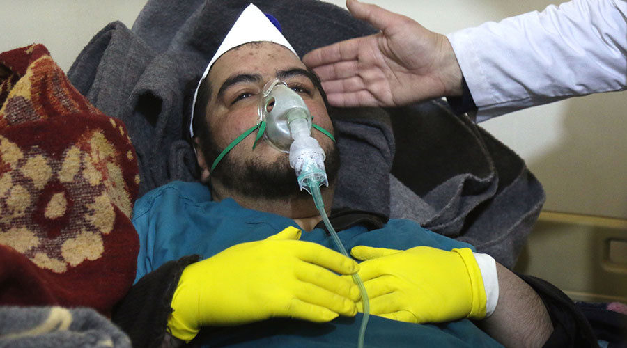 Idlib sarin gas victim