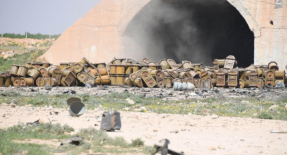 US damage to Syrian airbase