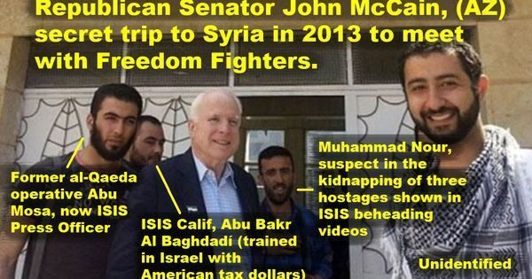 Click to enlarge john mccain with terrorists, john mccain syria