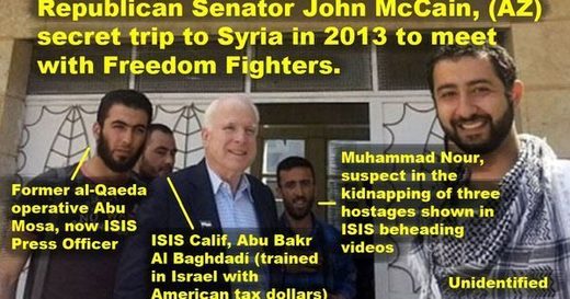 john mccain with terrorists, john mccain syria