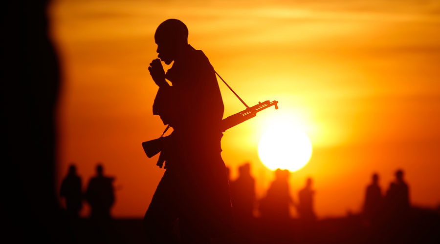 Sudan man with rifle