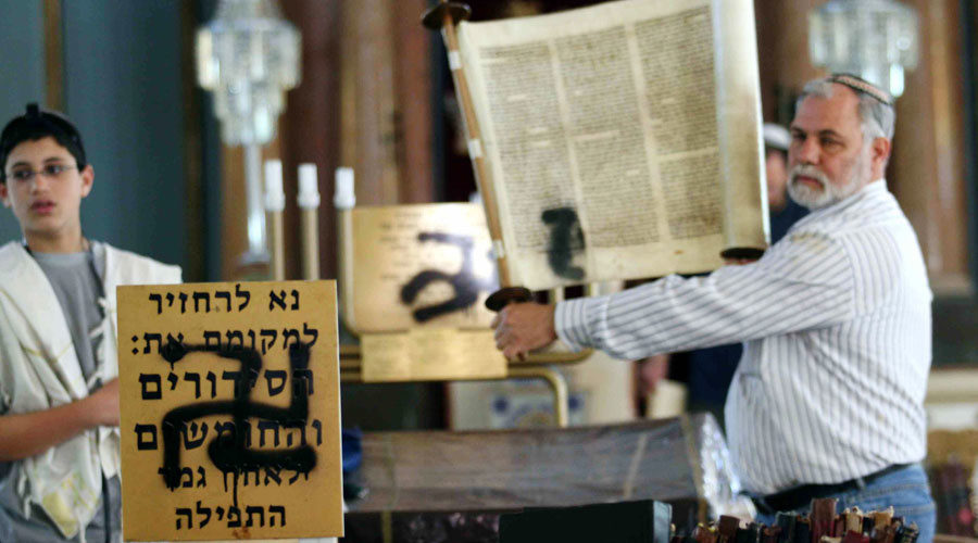 Click to enlarge anti-semetic vandalism