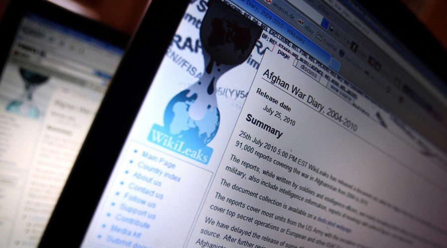 wikileaks web page