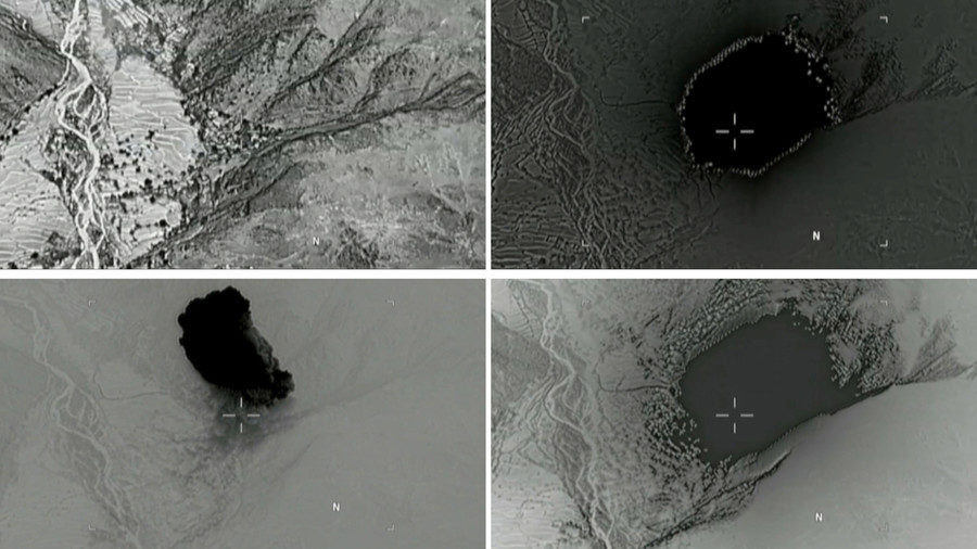 Click to enlarge MOAB bombing images