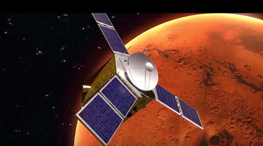 UAE space probe drawing