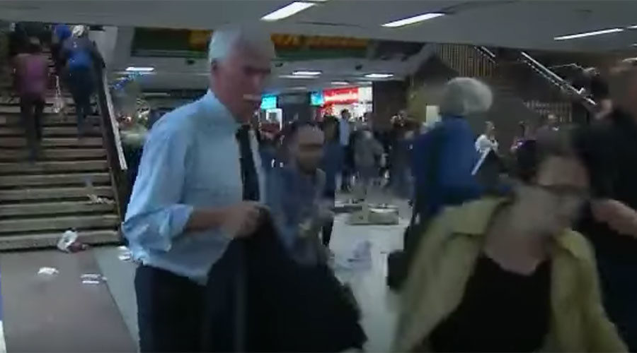 Stampede at Penn Station