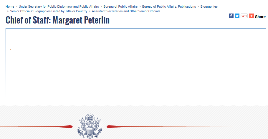 margaret peterlin Tillerson