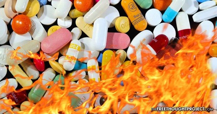 pills on fire