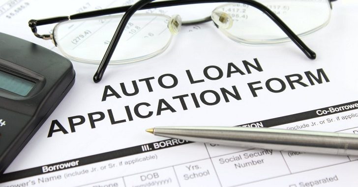 Click to enlarge car loan application