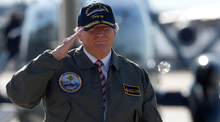 Click to enlarge Donald Trump US Military Army