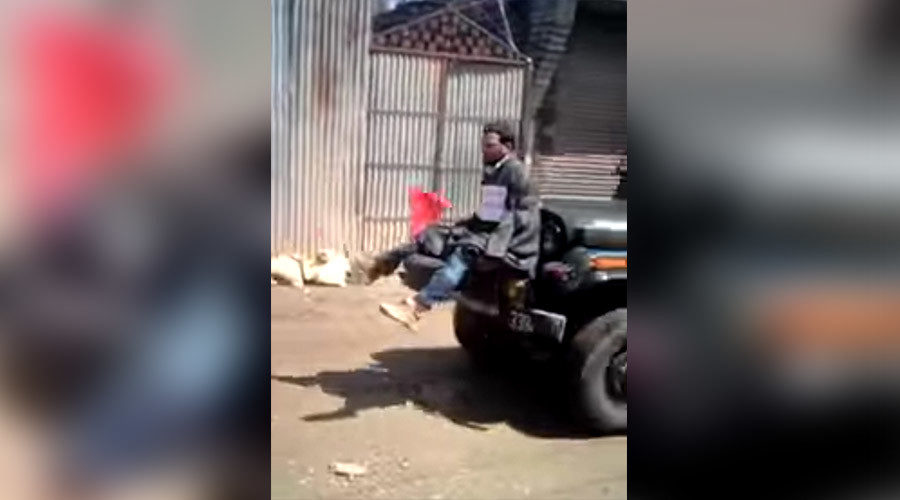 human shield Kashmir