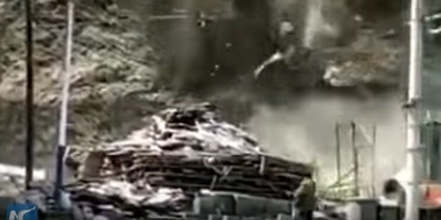 Click to enlarge Shaanzi landslide
