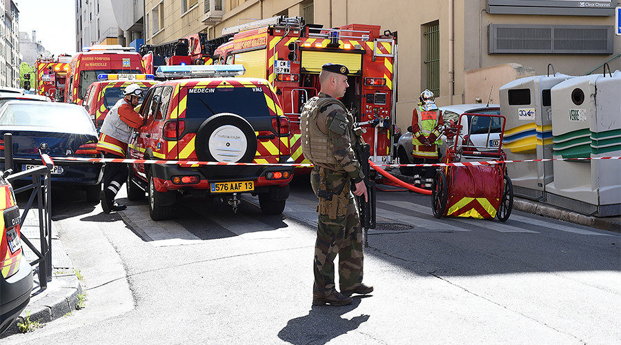 French solider in Marseille