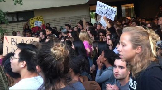 student protestors claremont