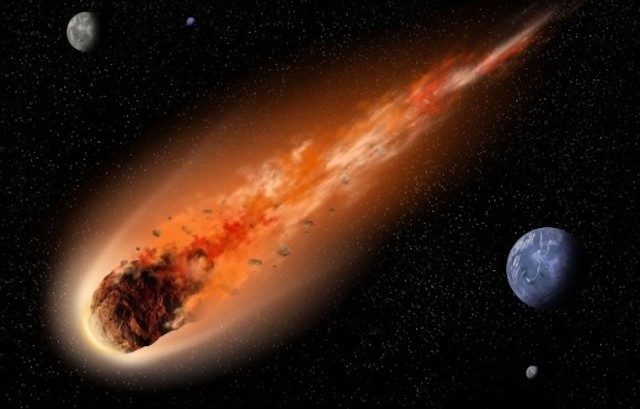 Meteor fireball graphic