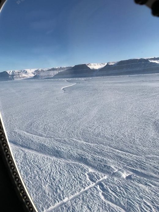 Click to enlarge Petermann Glacier crack