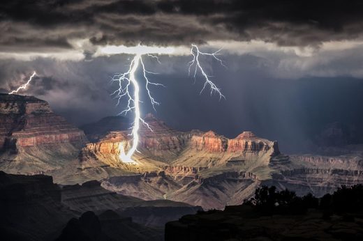 Click to enlarge Grand Canyon at night