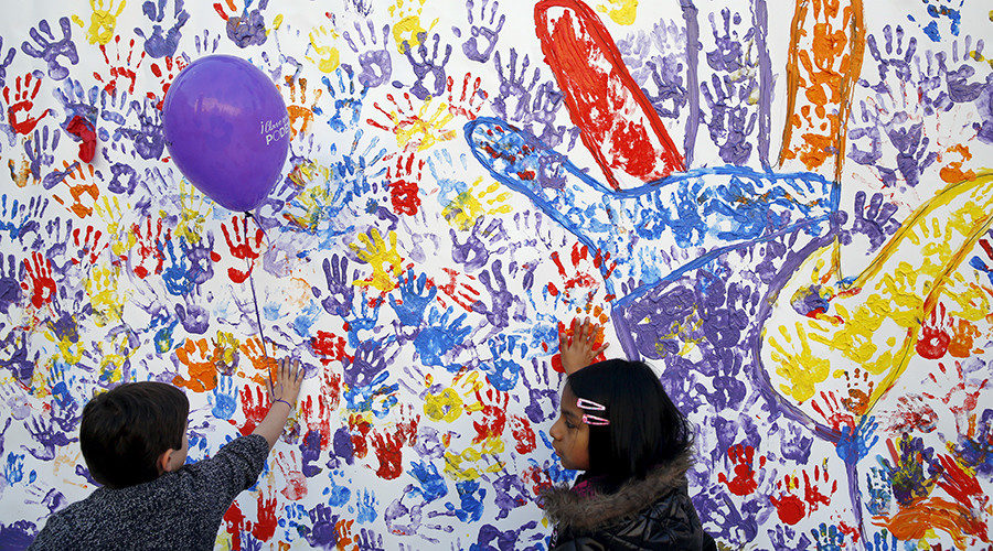 Children in Madrid, Spain