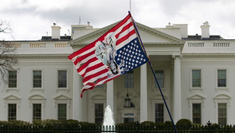 Protesters outside White House