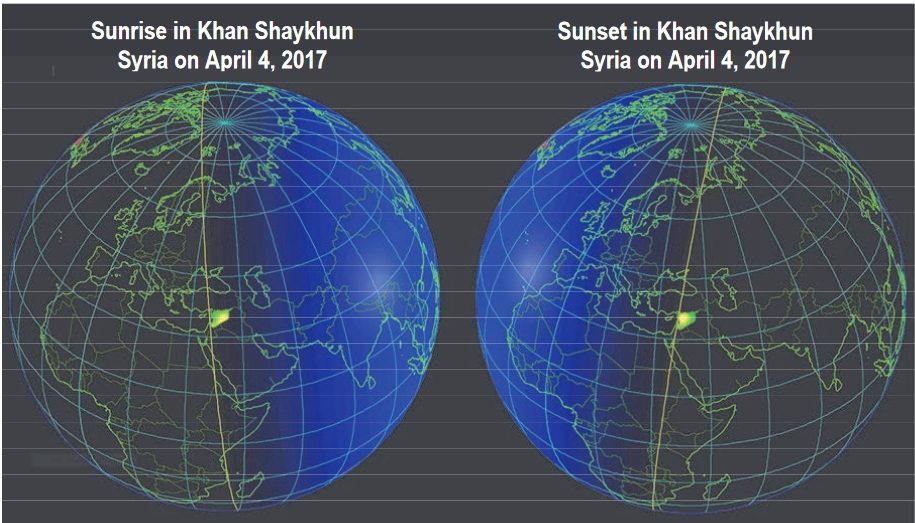 Khan Shaykhun Sun Analysis