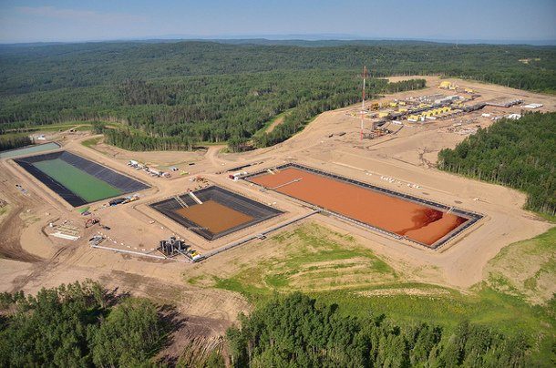 fracking site Fort St. John BC 