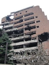 Click to enlarge NATO bombing damage