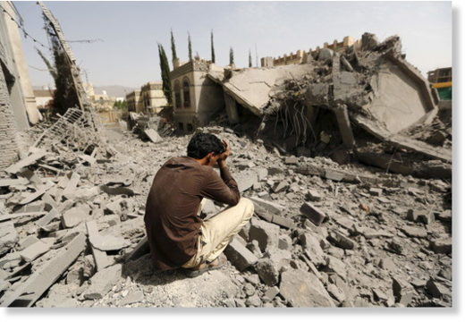 Destruction in Yemen