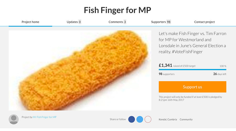 Click to enlarge Fish Finger for MP