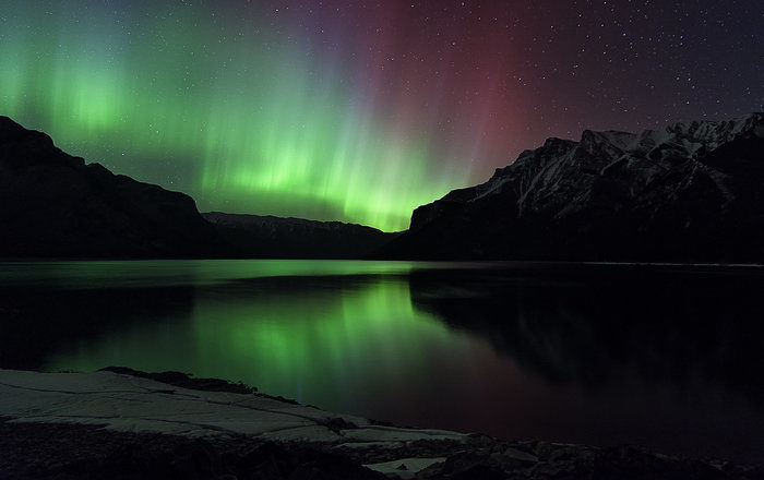 Click to enlarge Aurora borealis