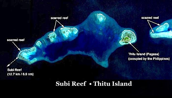 Click to enlarge Subi Reef Thitu Island