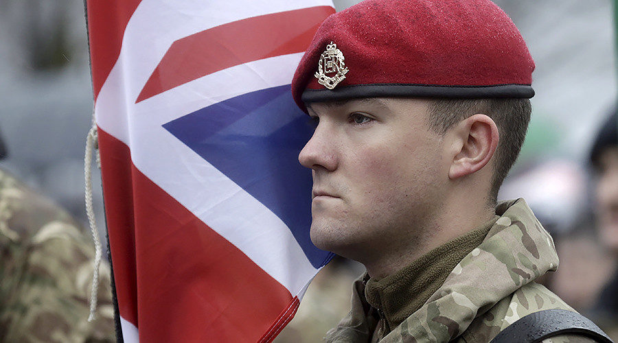Click to enlarge A British Army soldier, Riga, Latvia