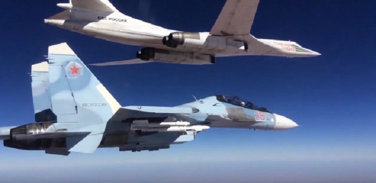 Tu160 and Su30 Escort