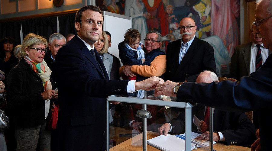 Click to enlarge Emmanuel Macron