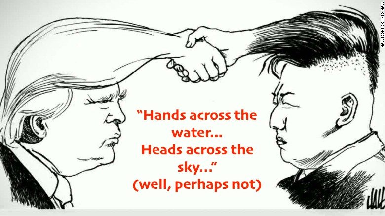 TrumpKim hairhands