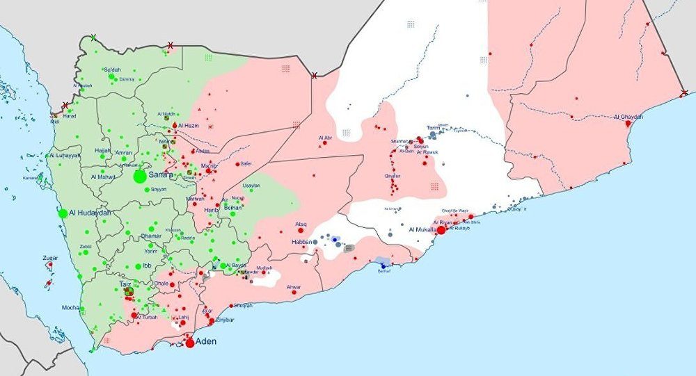 Click to enlarge Map of Yemen