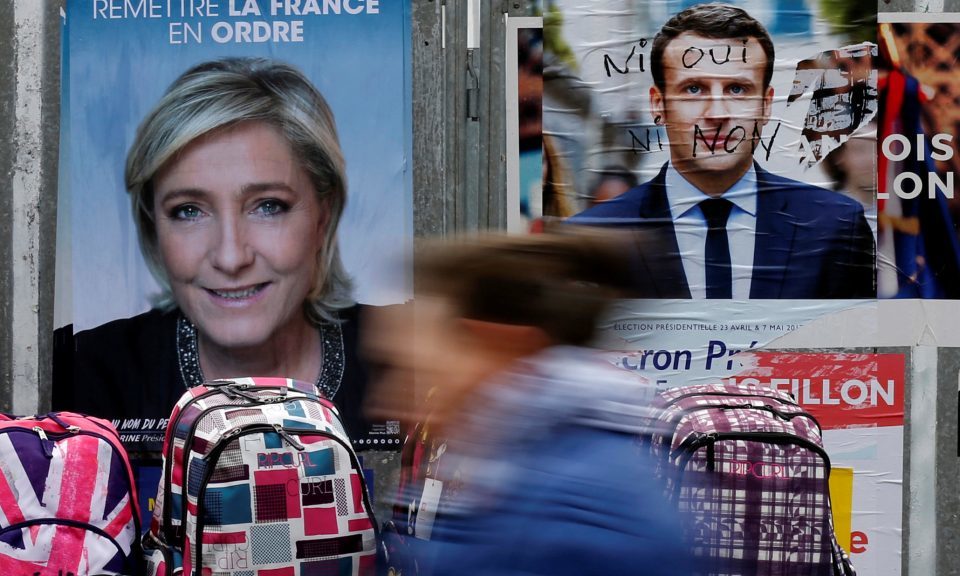official French presidential election posters