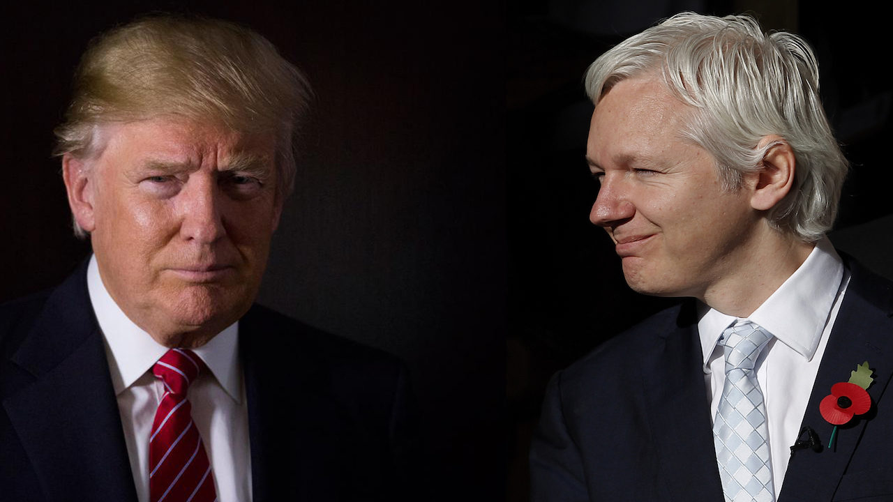 Click to enlarge Trump and Assange