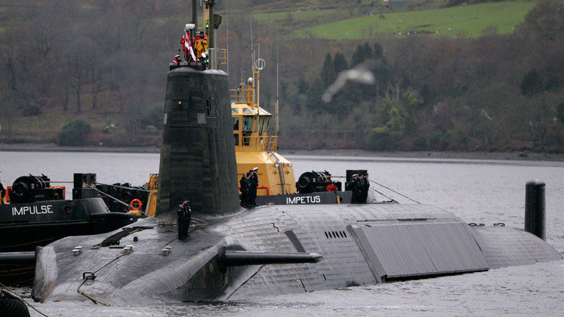 HMS Vengeance, a British Royal Navy Vanguard class Trident Ballistic Missile Submarine