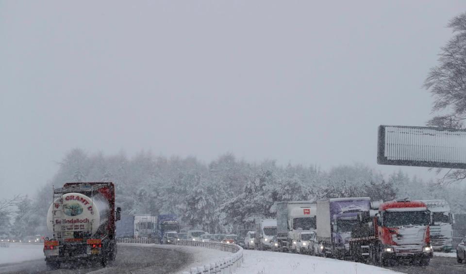 Yellow warnings are in place as a cold snap is expected to hit the country