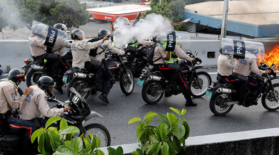 Riot police Venezuela