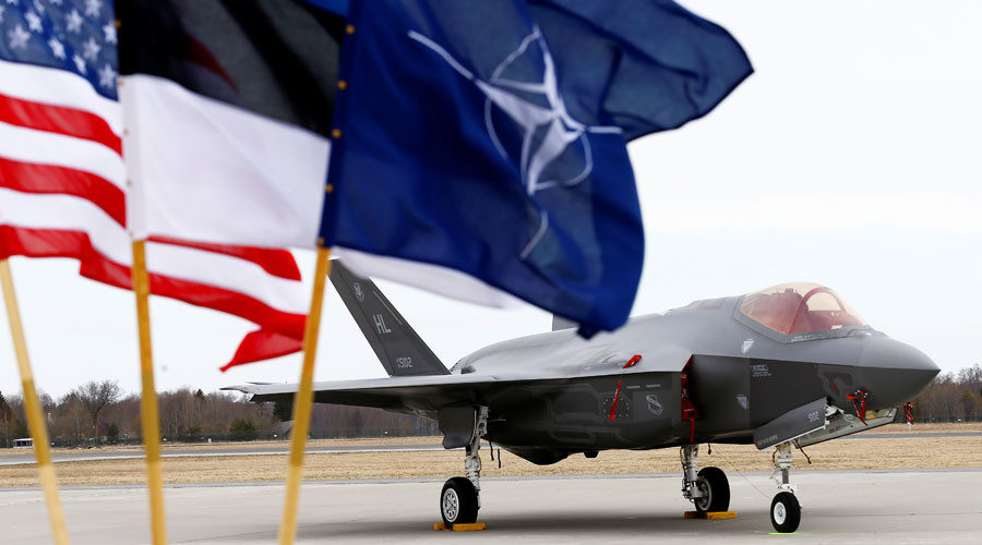 Click to enlarge US F-35 fighter jet in Estonia