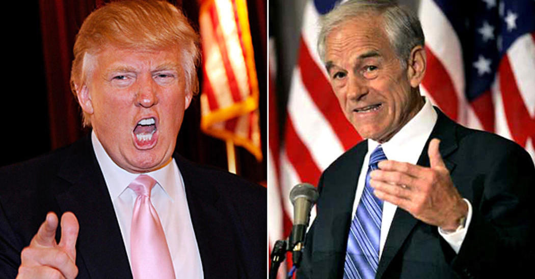 Click to enlarge Donald Trump and Ron Paul