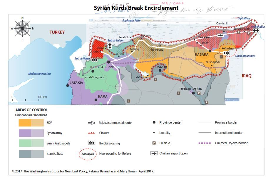 Syria battle map