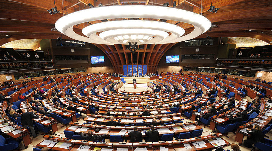 Council of Europe parliamentary assembly in Strasbourg