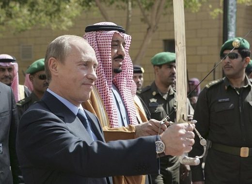 Putin getting sword