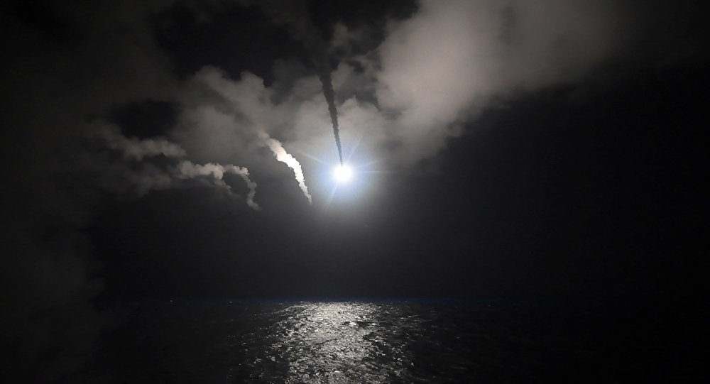 US Tomahawk missile launch on Syria